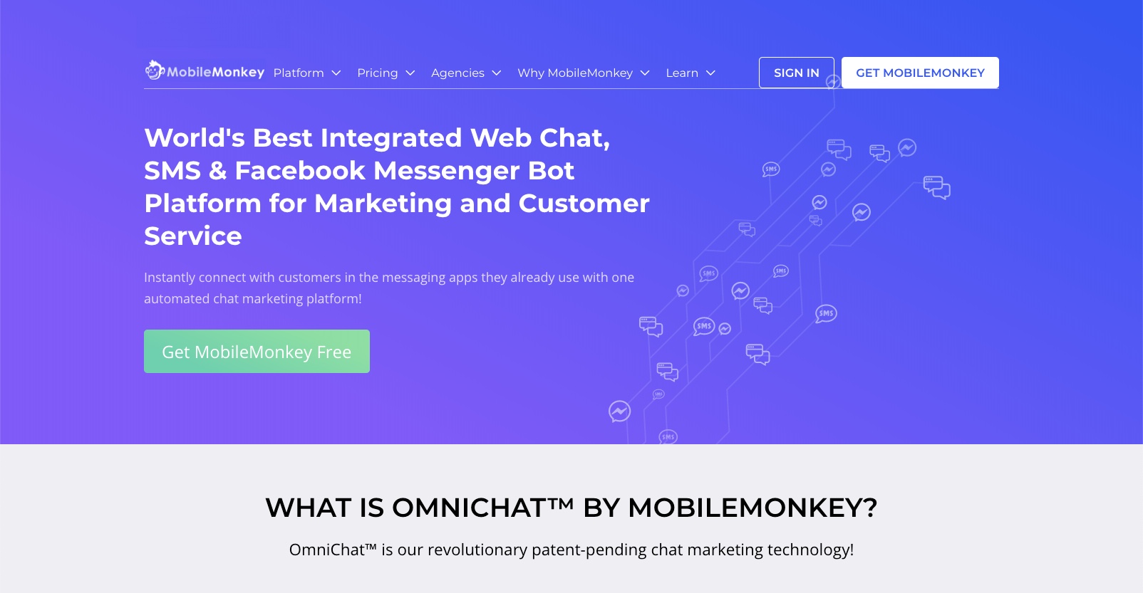 best enterprise chat software - MobileMonkey