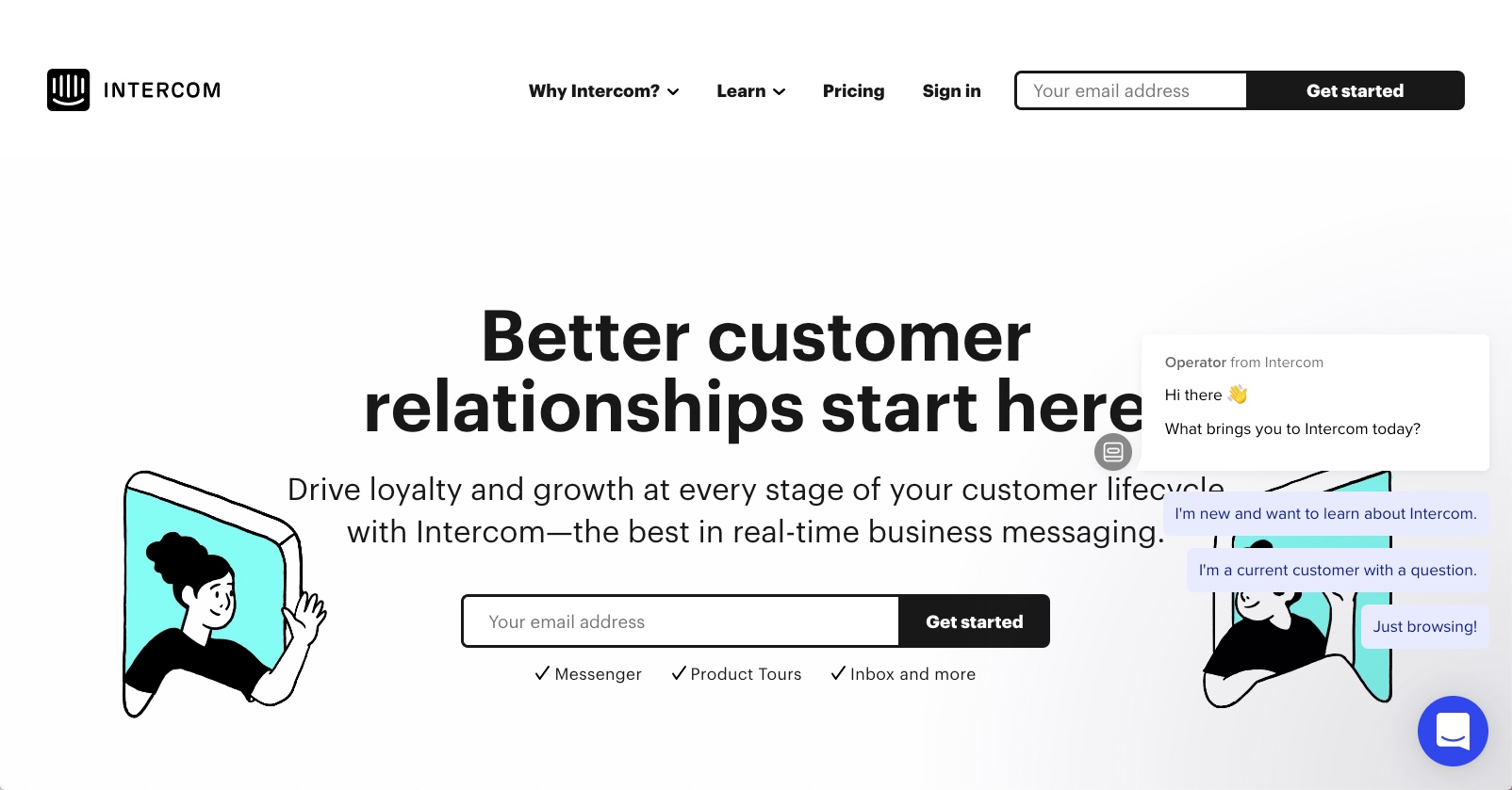 best enterprise chat software - Intercom