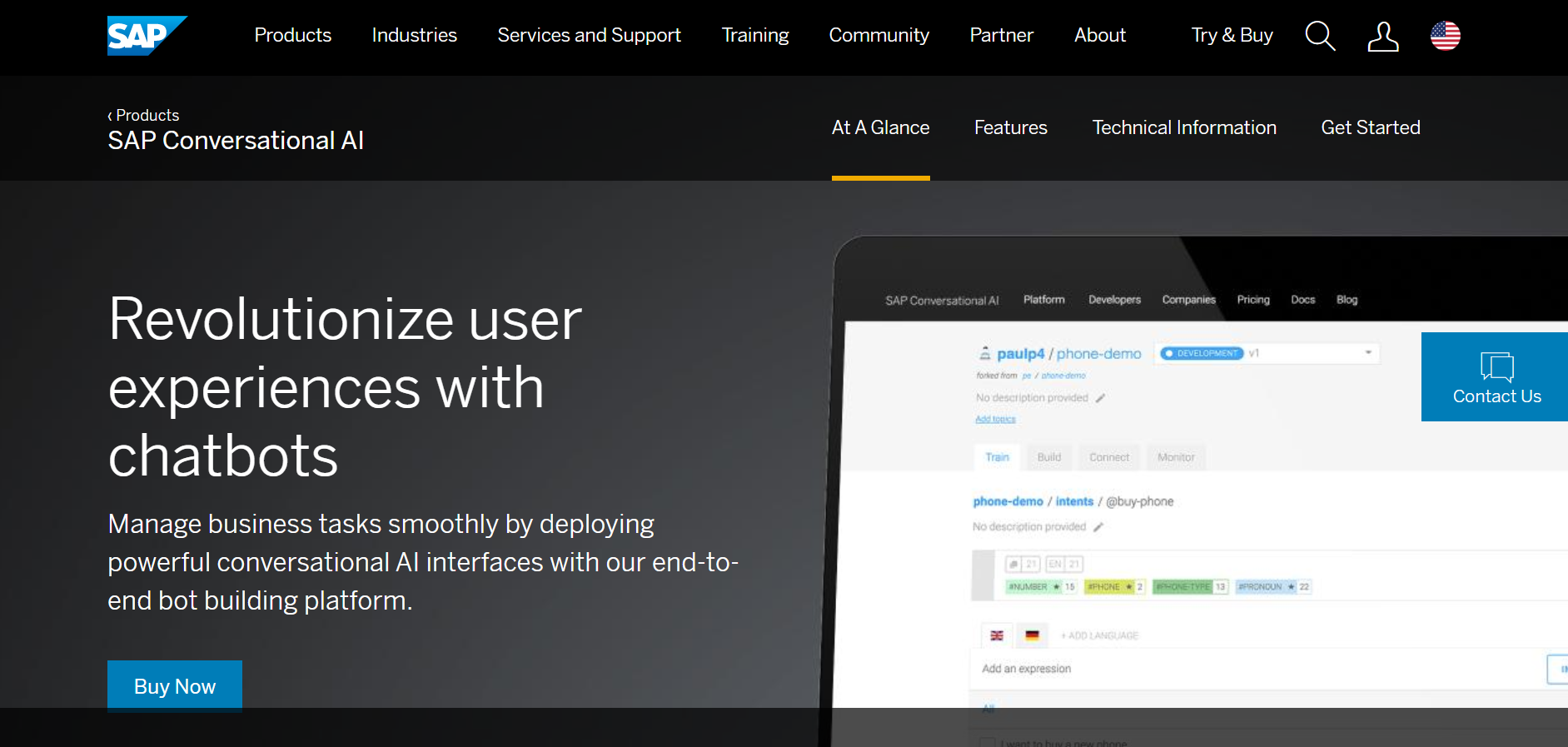 best ai chatbot tools - SAP Conversational AI