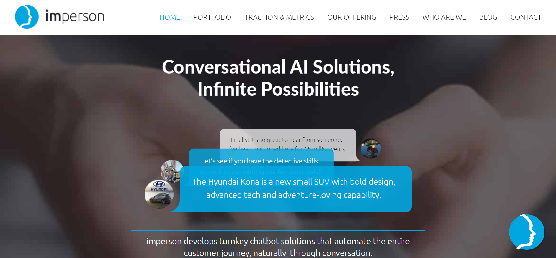 best ai chatbot tools - Imperson