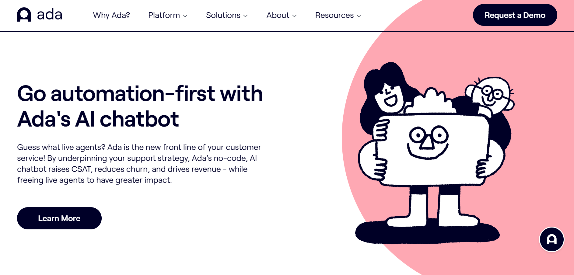 best ai chatbot tools - Ada