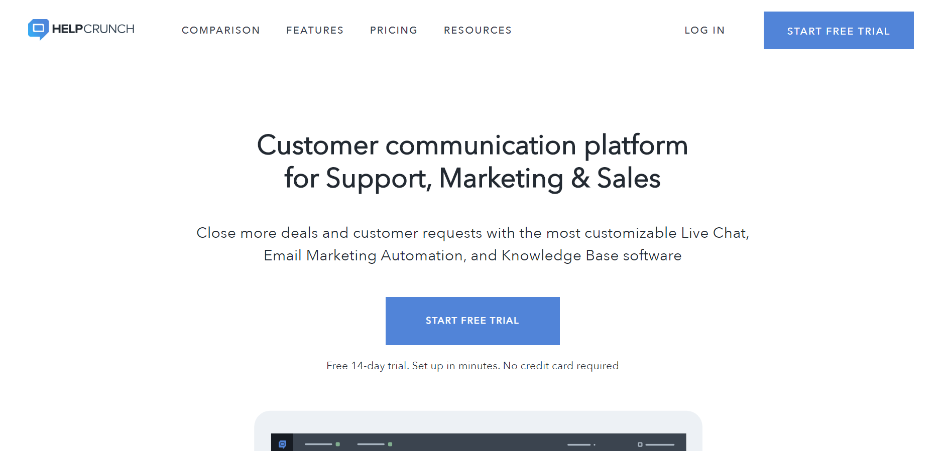 best customer service chatbot - Helpcrunch