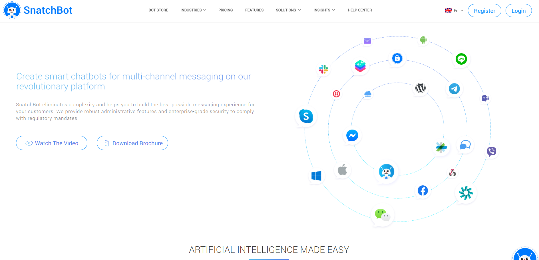best enterprise chat software - Snatchbot