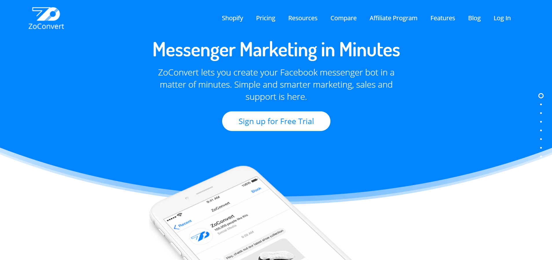 best Facebook Messenger chatbot tools - ZoConvert