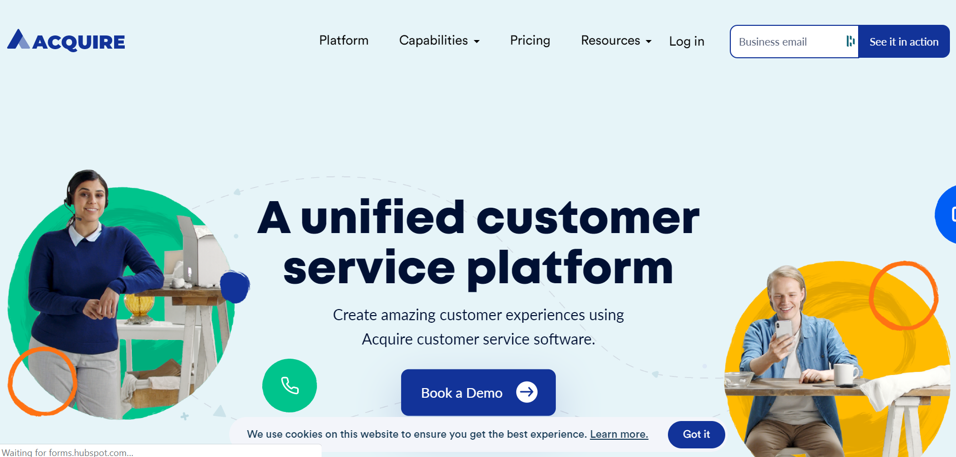 best live chat software - Acquire