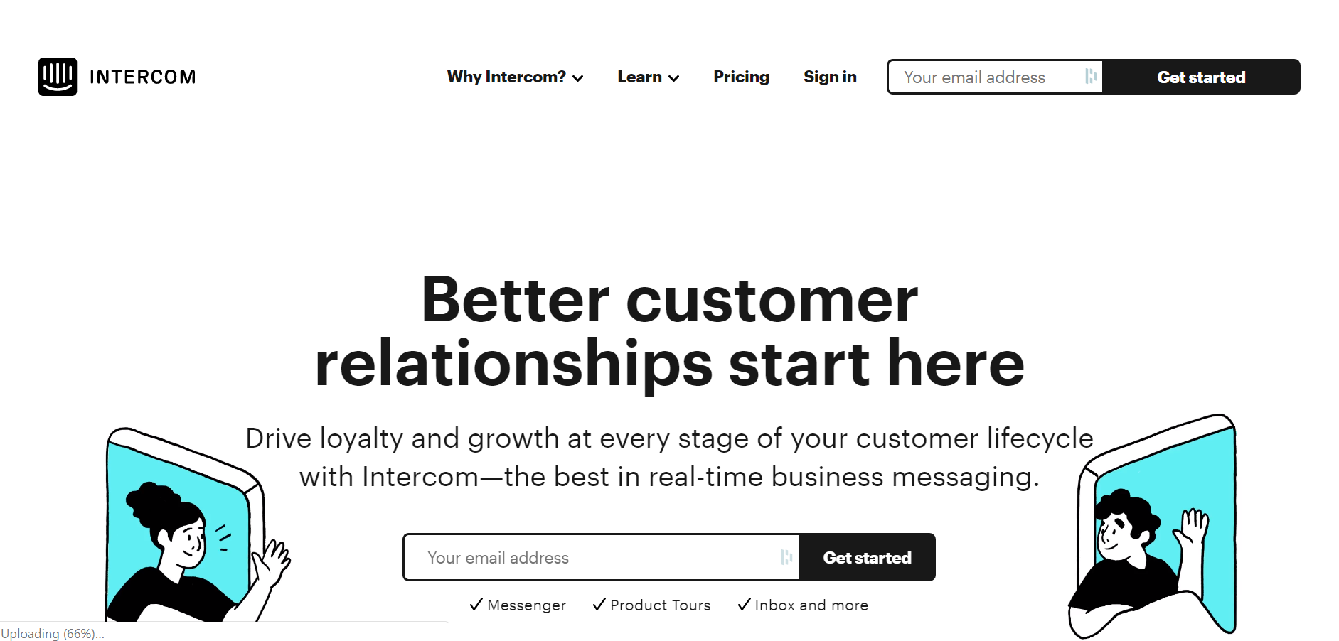 best live chat software - Intercom