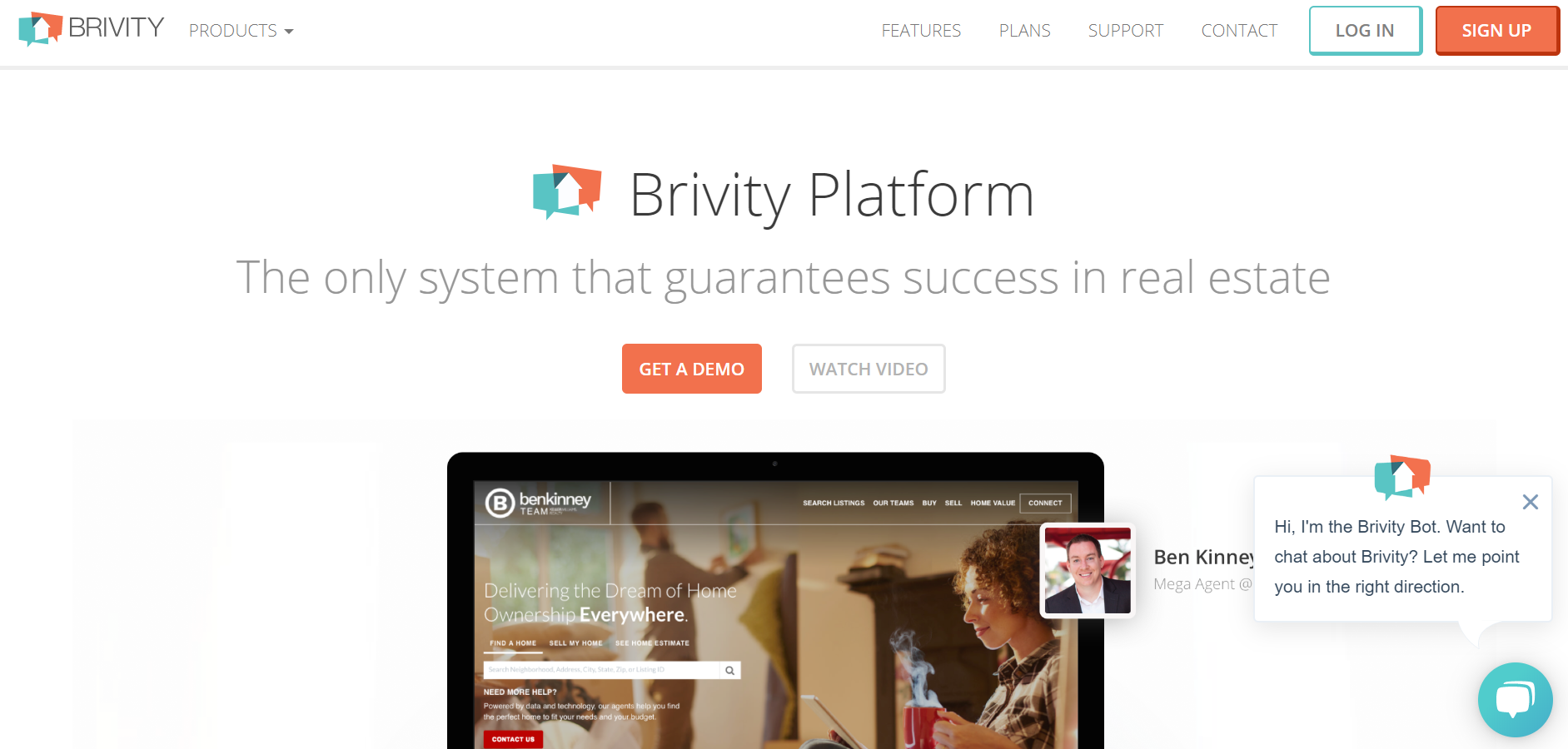 best real estate chatbot tools - Brivity