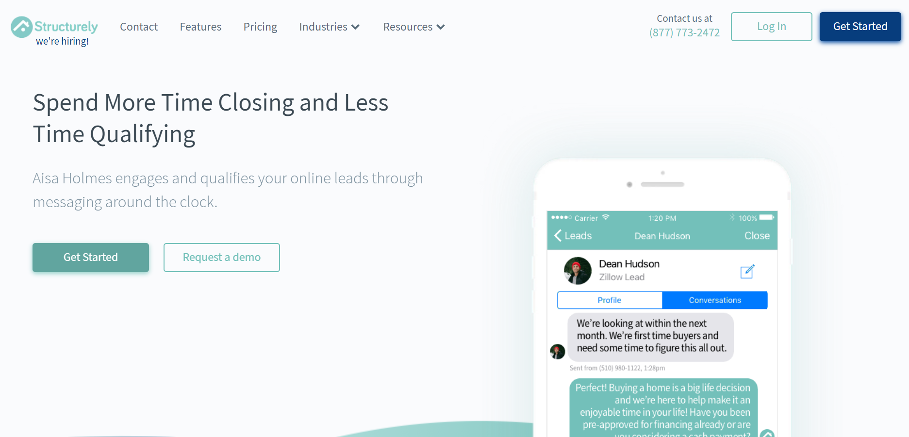 best real estate chatbot tools - Structurely