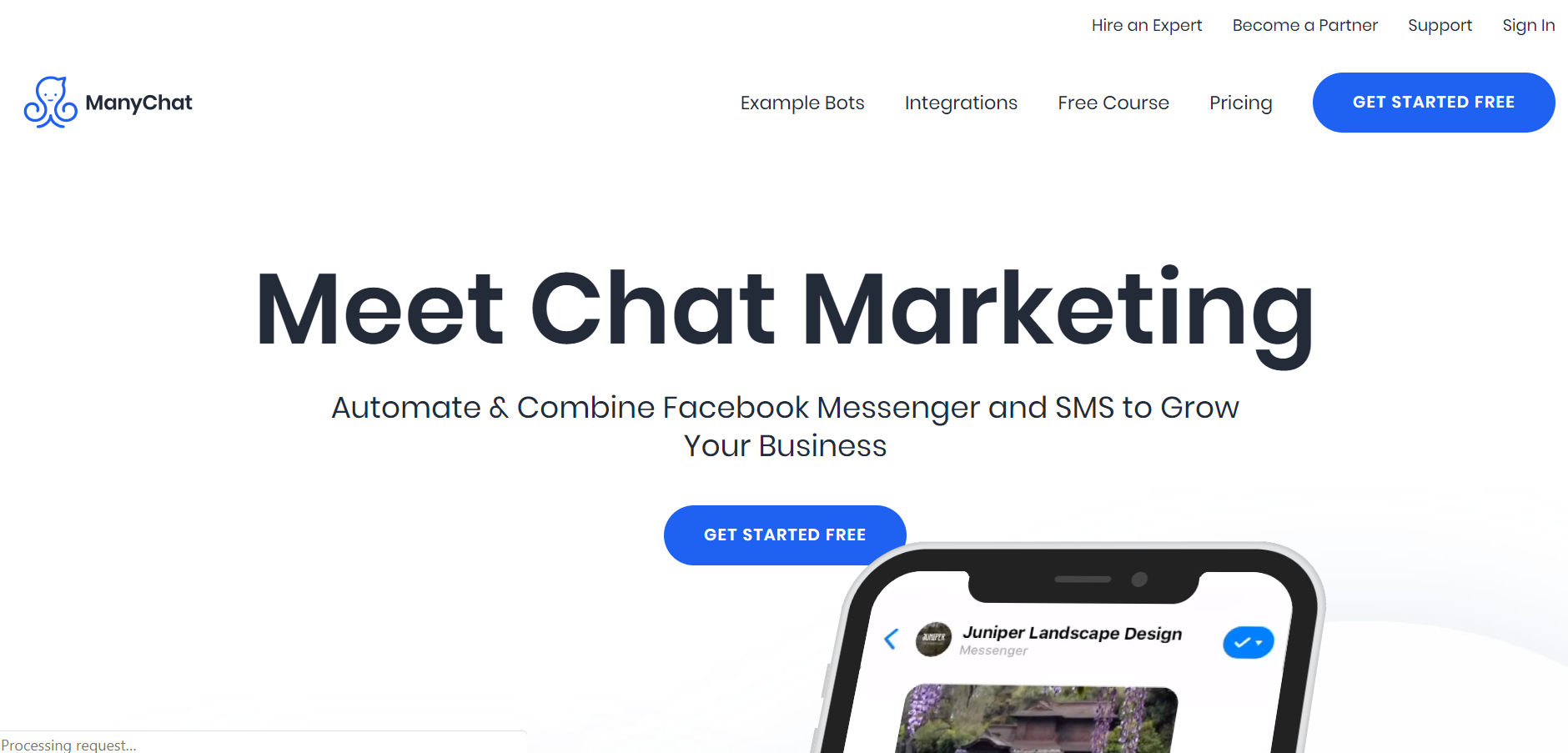 sales chatbot - ManyChat