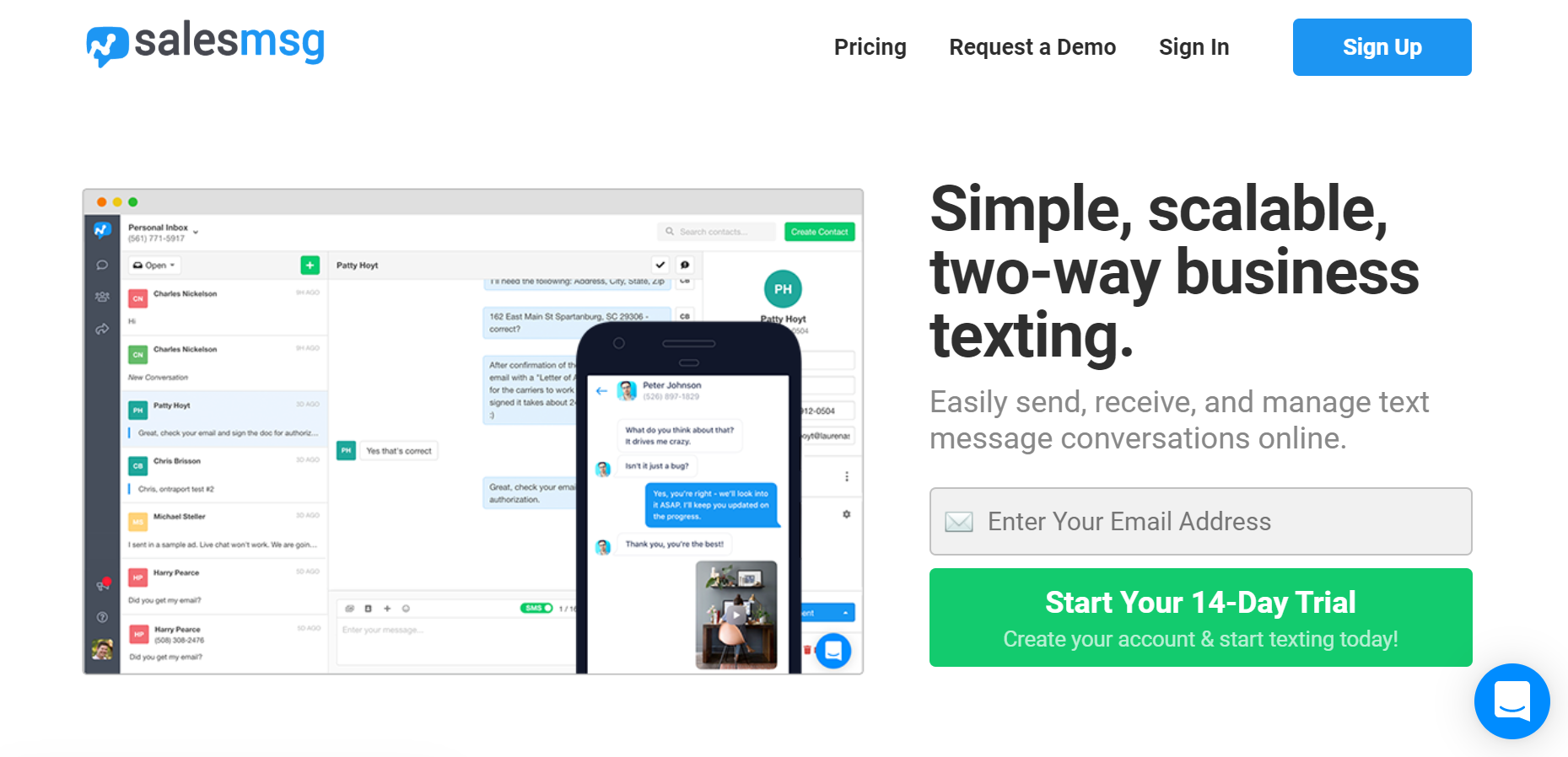 best SMS marketing services - Salesmsg