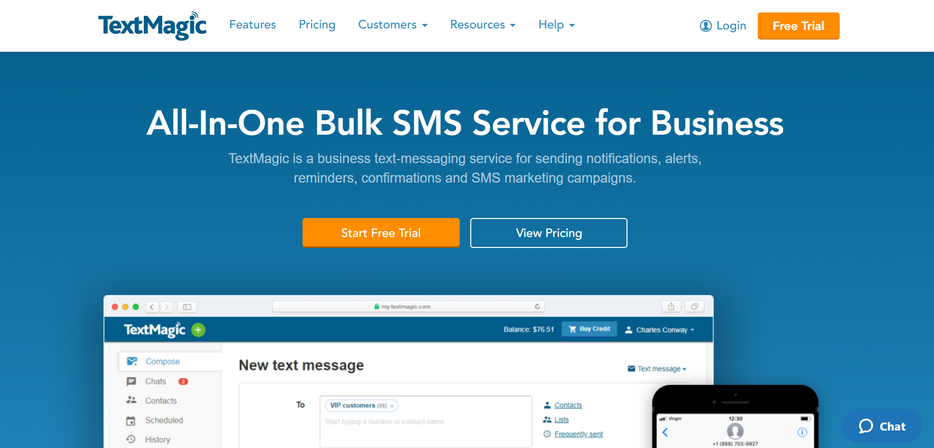 best SMS marketing services - TextMagic