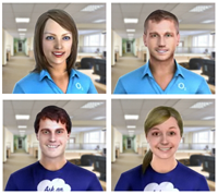 O2 Live Chat Avatars